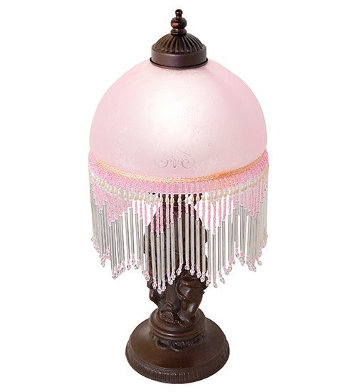 Meyda Tiffany 260703 One Light Mini Lamp, Mahogany Bronze