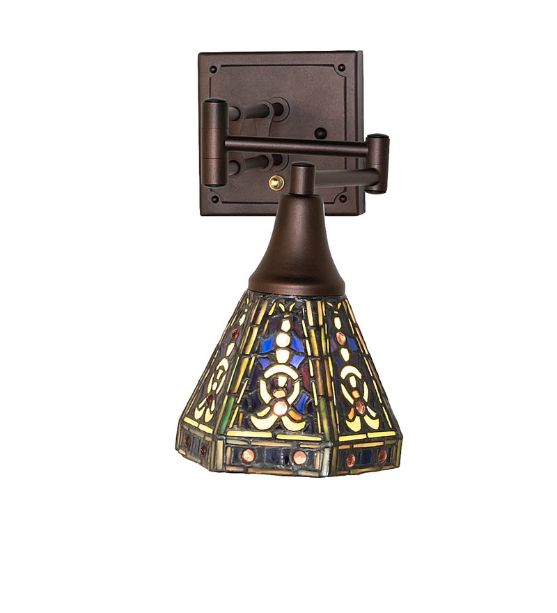 Meyda Tiffany 284469 One Light Wall Sconce, Mahogany Bronze