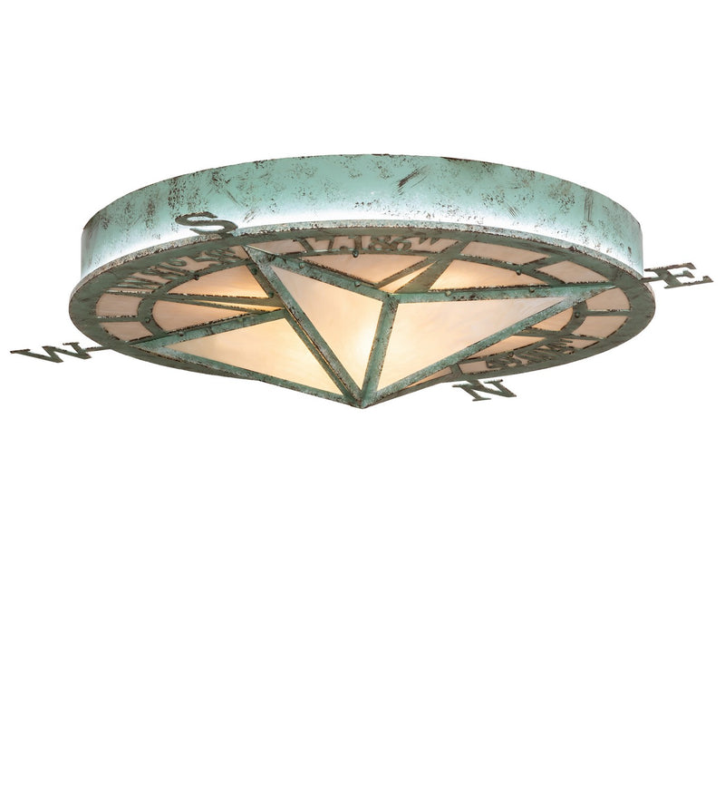 Meyda Tiffany 285301 LED Ceiling Medallion, Rustic Beach
