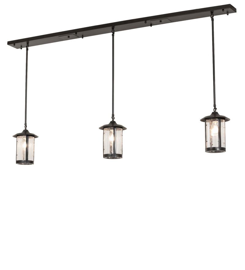 Meyda Tiffany 288092 Three Light Island Pendant, Black Patina Black Patina