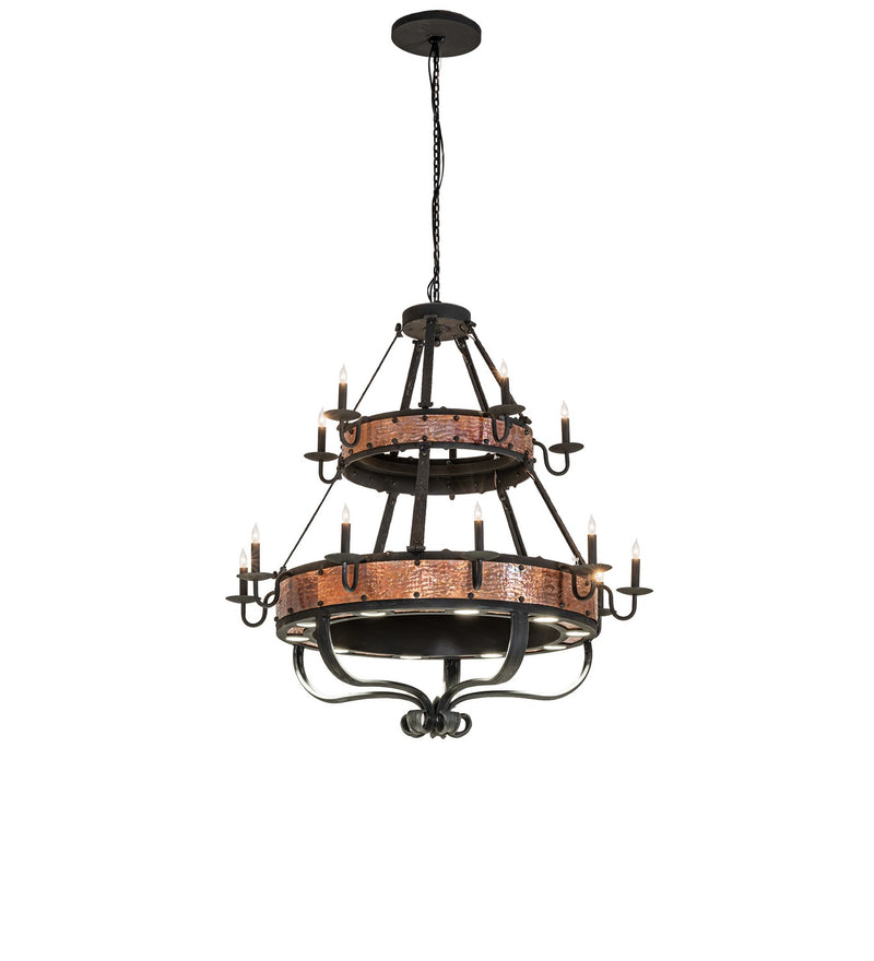 Meyda Tiffany 289008 LED Chandelier, Costello Black