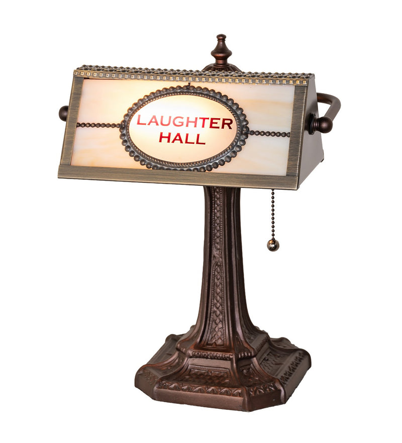 Meyda Tiffany 290229 One Light Banker's Lamp, Hi-Lited Craftsman Brown Mahogany Bronze