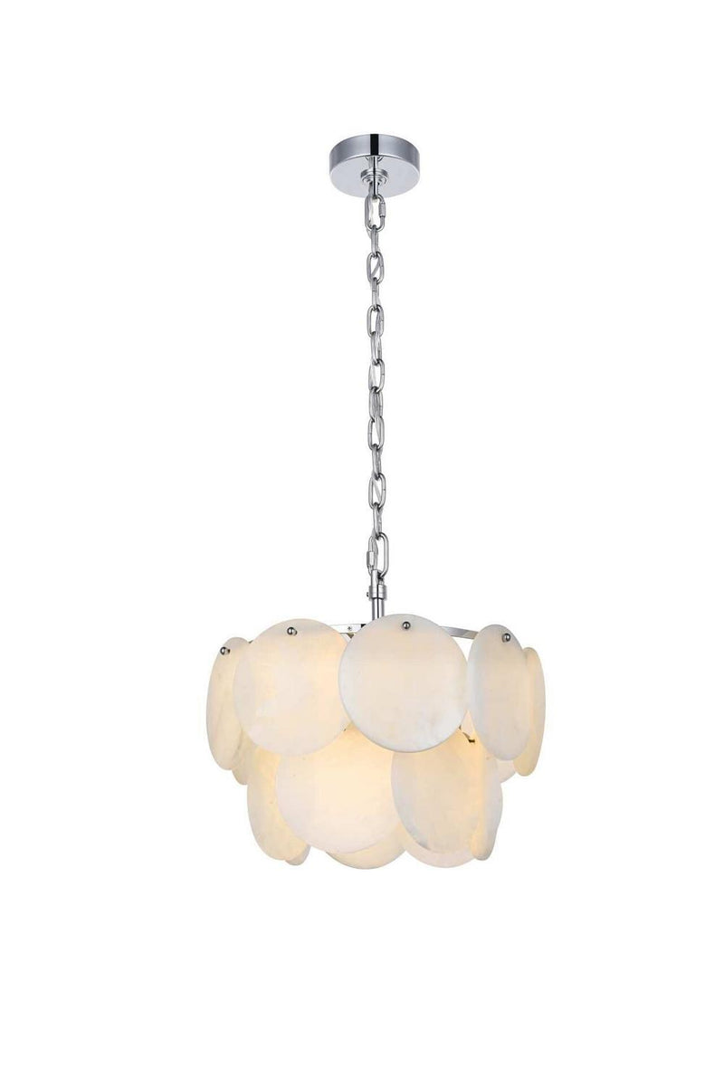 Elegant Lighting 1010D16C-11ST Six Light Chandelier, Chrome