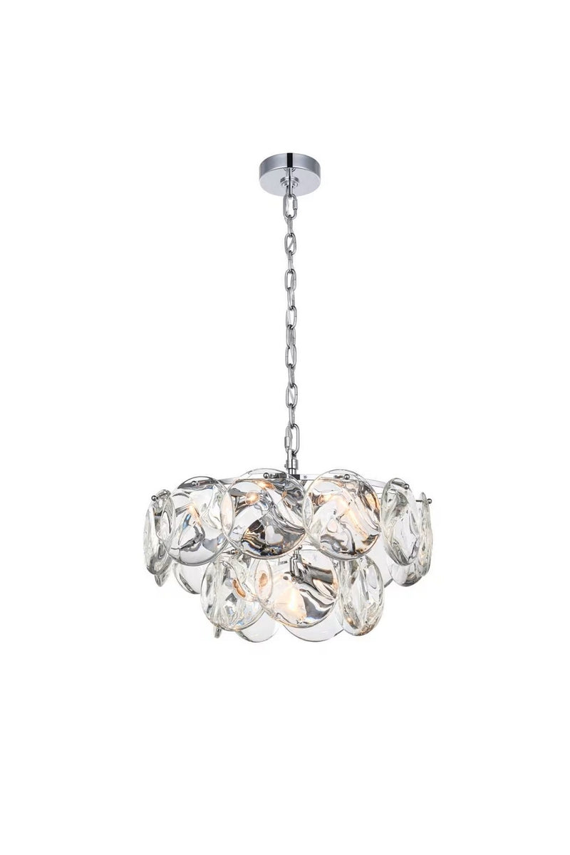 Elegant Lighting 1010D20C-01CR Nine Light Chandelier, Chrome