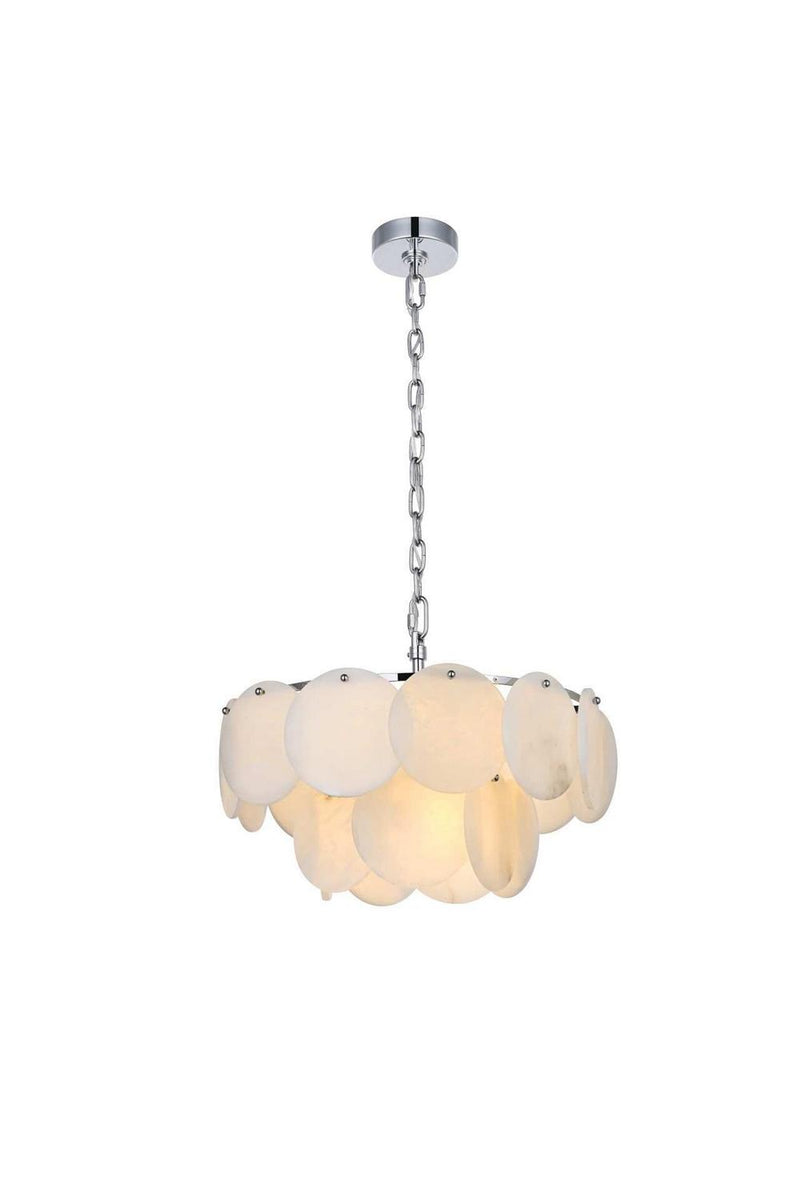 Elegant Lighting 1010D20C-11ST Nine Light Chandelier, Chrome