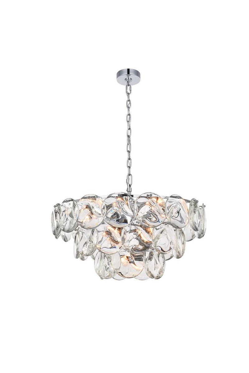 Elegant Lighting 1010D28C-01CR 14 Light Chandelier, Chrome