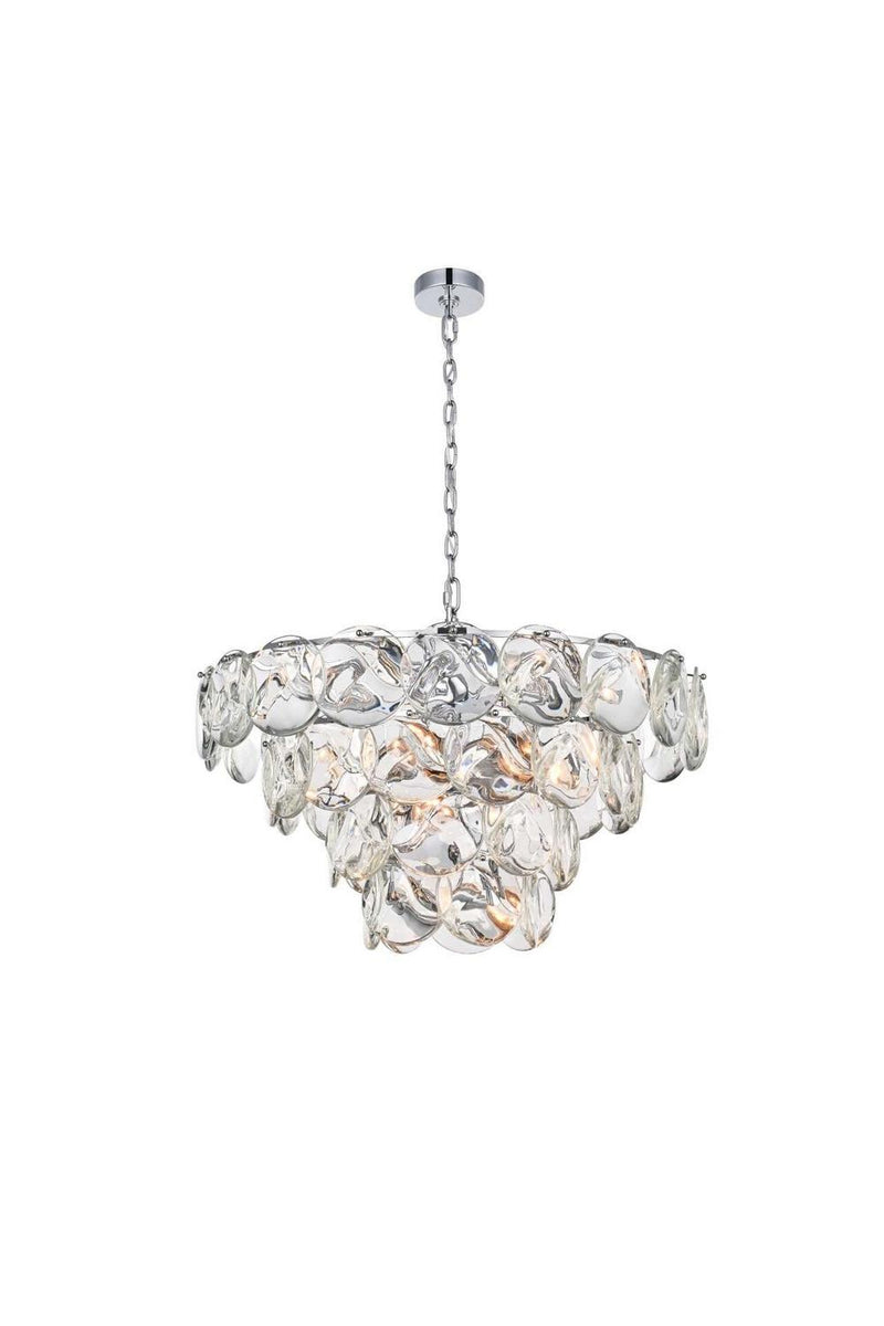 Elegant Lighting 1010D32C-01CR 21 Light Chandelier, Chrome