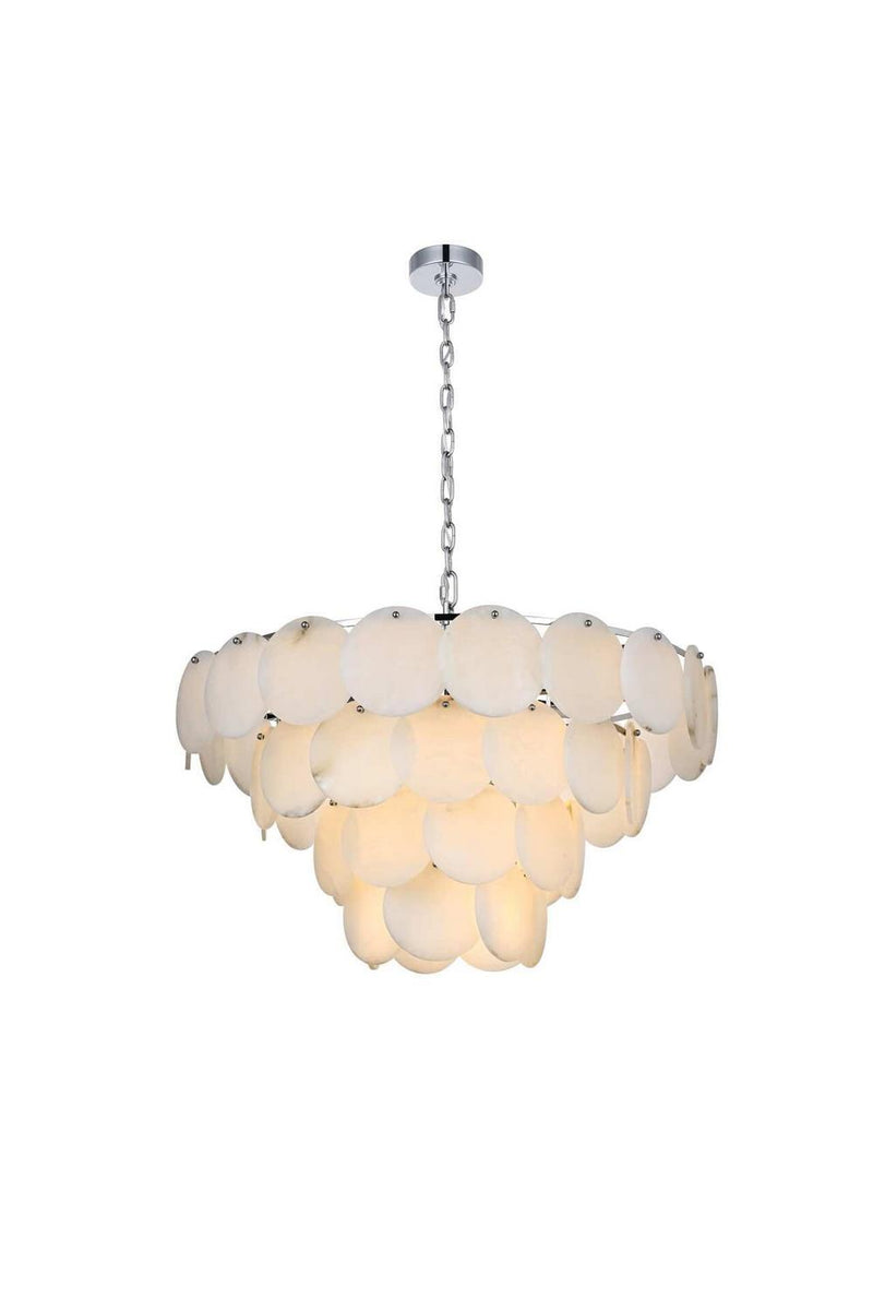 Elegant Lighting 1010D32C-11ST 21 Light Chandelier, Chrome
