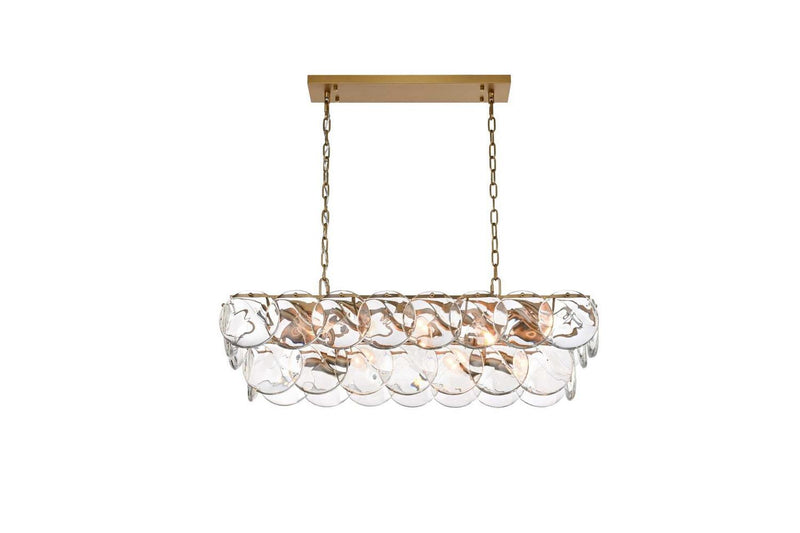 Elegant Lighting 1010D36SG-01CR 14 Light Chandelier, Satin Gold