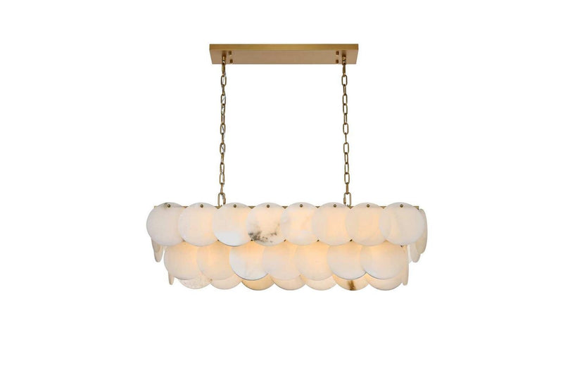 Elegant Lighting 1010D36SG-11ST 14 Light Chandelier, Satin Gold