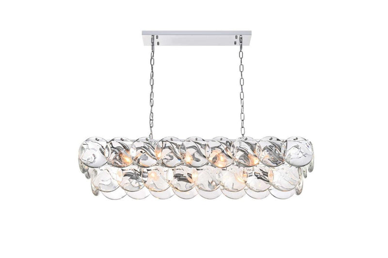 Elegant Lighting 1010D42C-01CR 17 Light Chandelier, Chrome