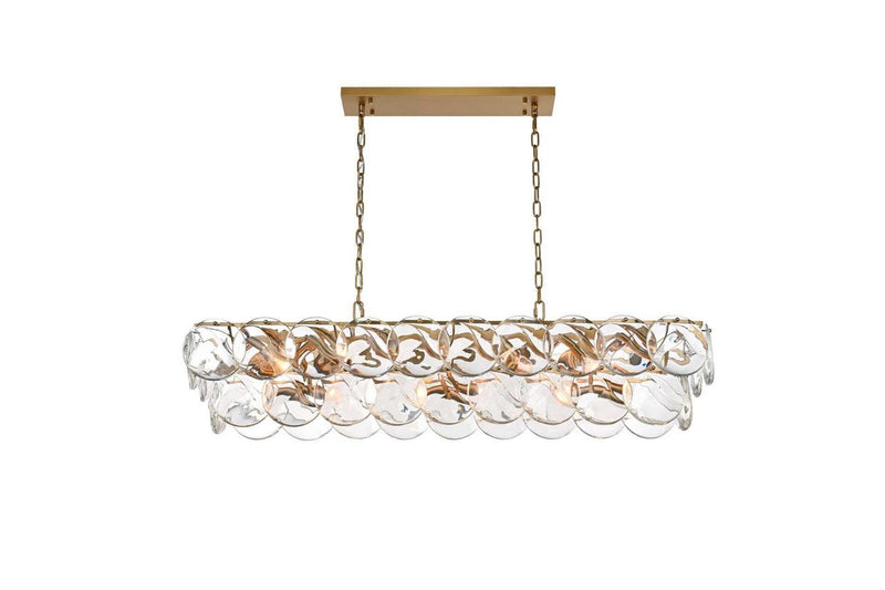 Elegant Lighting 1010D48SG-01CR 20 Light Chandelier, Satin Gold
