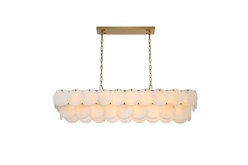 Elegant Lighting 1010D48SG-11ST 20 Light Chandelier, Satin Gold