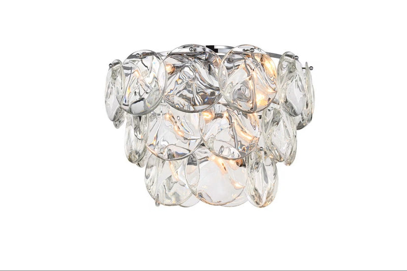 Elegant Lighting 1010F20C-01CR 12 Light Flush Mount, Chrome