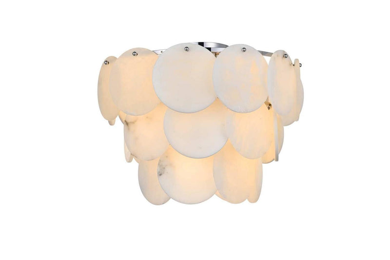 Elegant Lighting 1010F20C-11ST 12 Light Flush Mount, Chrome