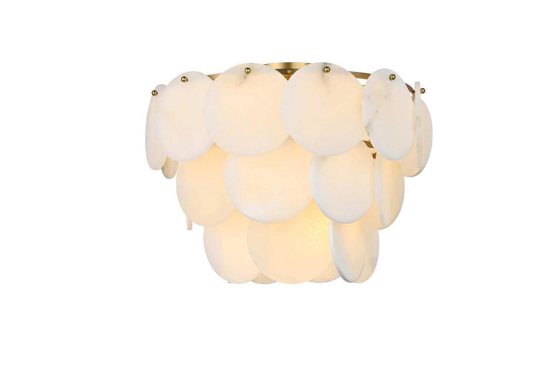 Elegant Lighting 1010F20SG-11ST 12 Light Flush Mount, Satin Gold