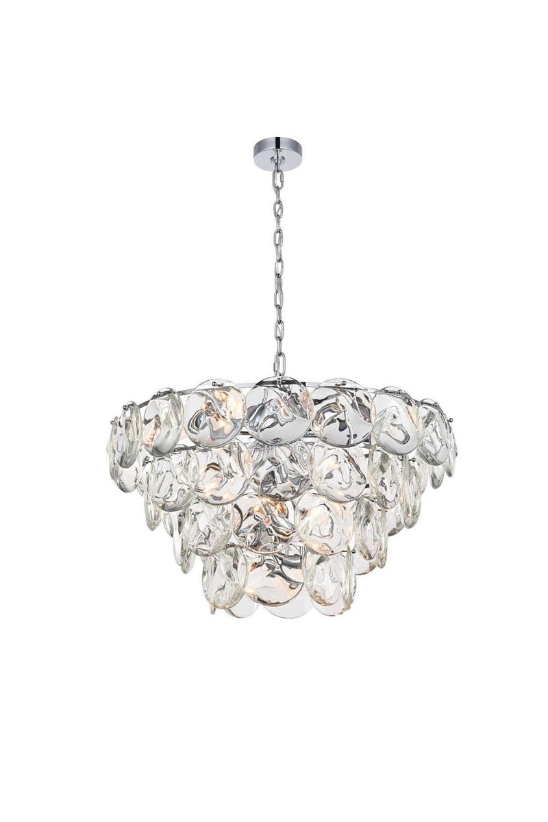 Elegant Lighting 1010G30C-01CR 21 Light Chandelier, Chrome