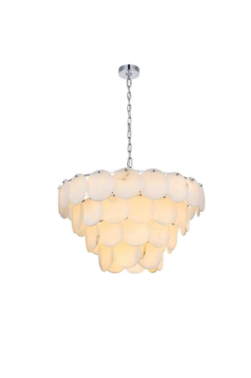 Elegant Lighting 1010G30C-11ST 21 Light Chandelier, Chrome