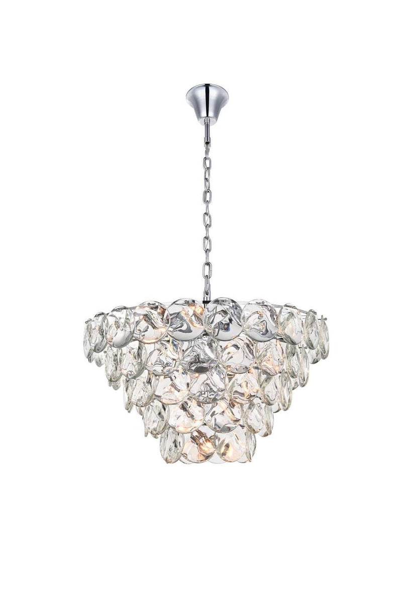 Elegant Lighting 1010G36C-01CR 29 Light Chandelier, Chrome