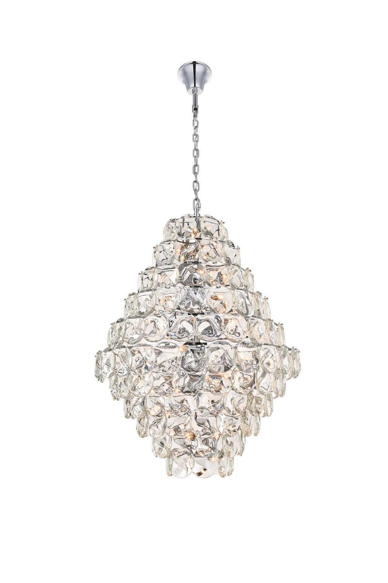 Elegant Lighting 1010G42C-01CR 66 Light Chandelier, Chrome