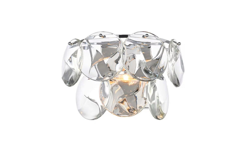 Elegant Lighting 1010W16C-01CR Three Light Wall Sconce, Chrome