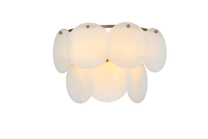 Elegant Lighting 1010W16SG-11ST Three Light Wall Sconce, Satin Gold