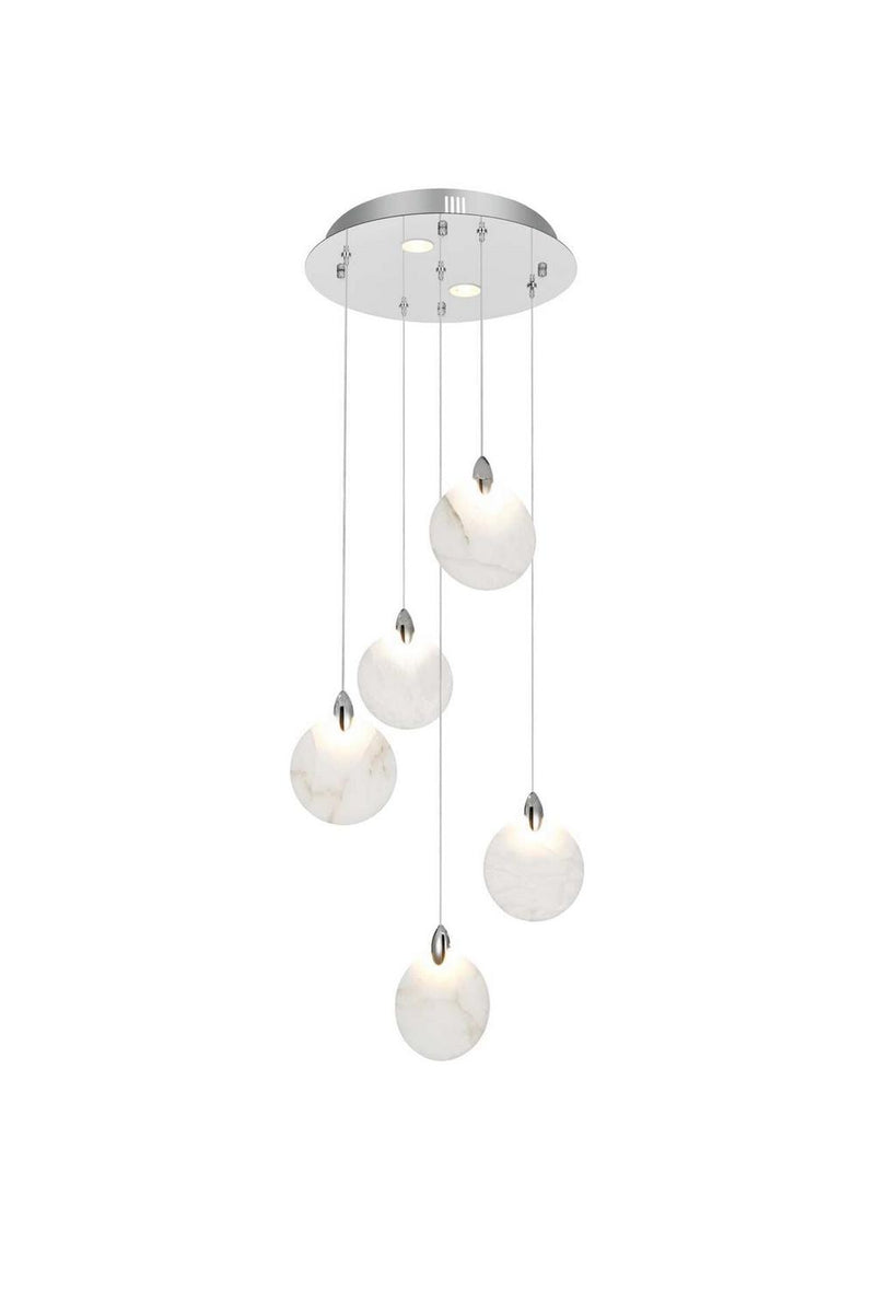 Elegant Lighting 1012D16C-11ST LED Pendant, Chrome