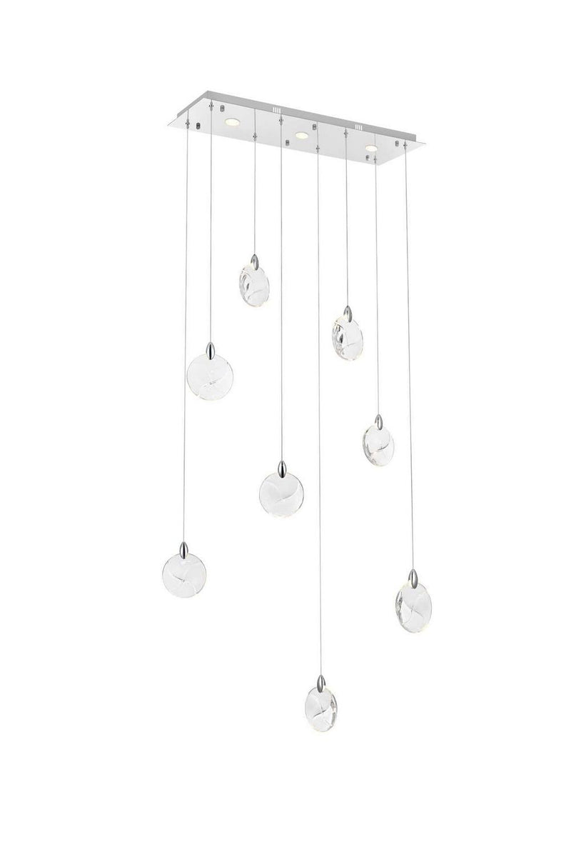 Elegant Lighting 1012D36C-01CR LED Pendant, Chrome