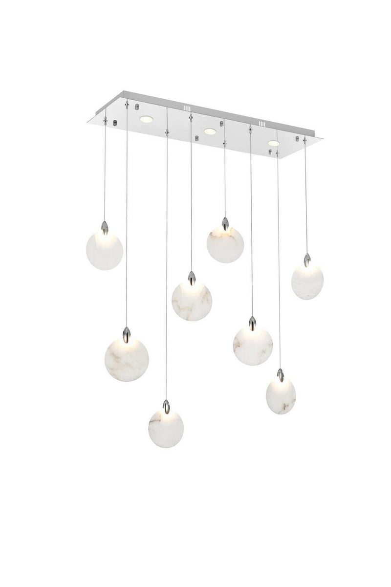 Elegant Lighting 1012D36C-11ST LED Pendant, Chrome