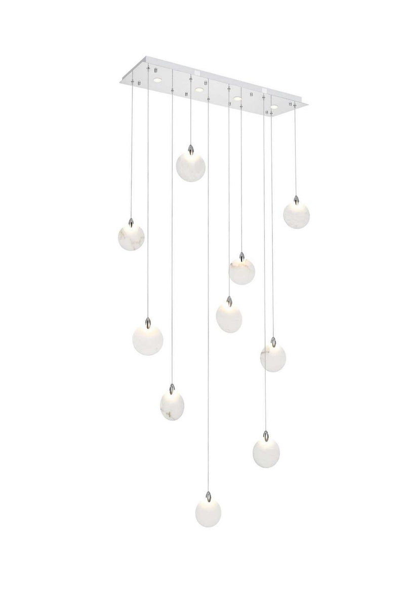 Elegant Lighting 1012D42C-11ST LED Pendant, Chrome