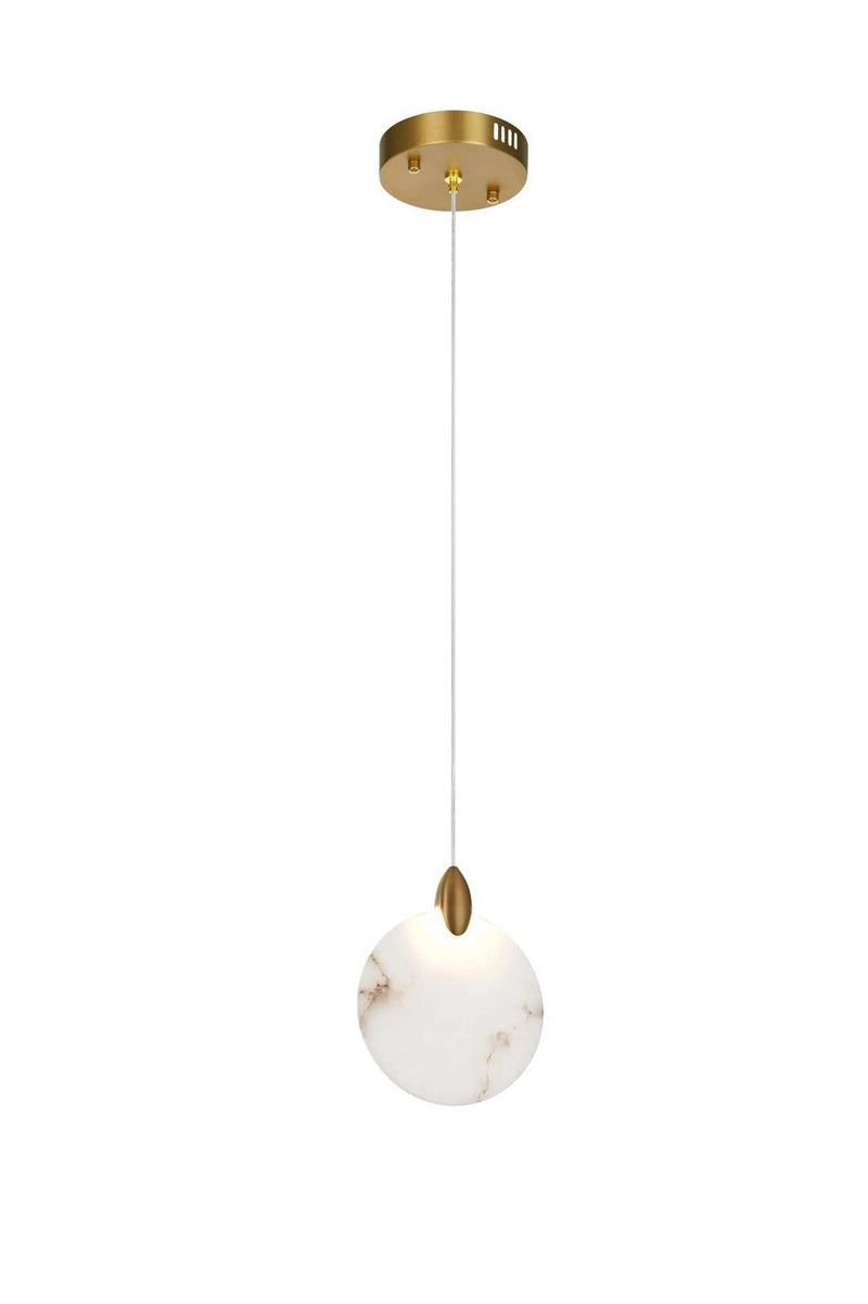 Elegant Lighting 1012D6SG-11ST LED Pendant, Satin Gold