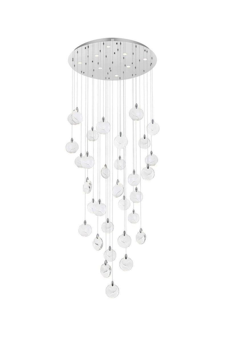 Elegant Lighting 1012G42C-01CR LED Chandelier, Chrome