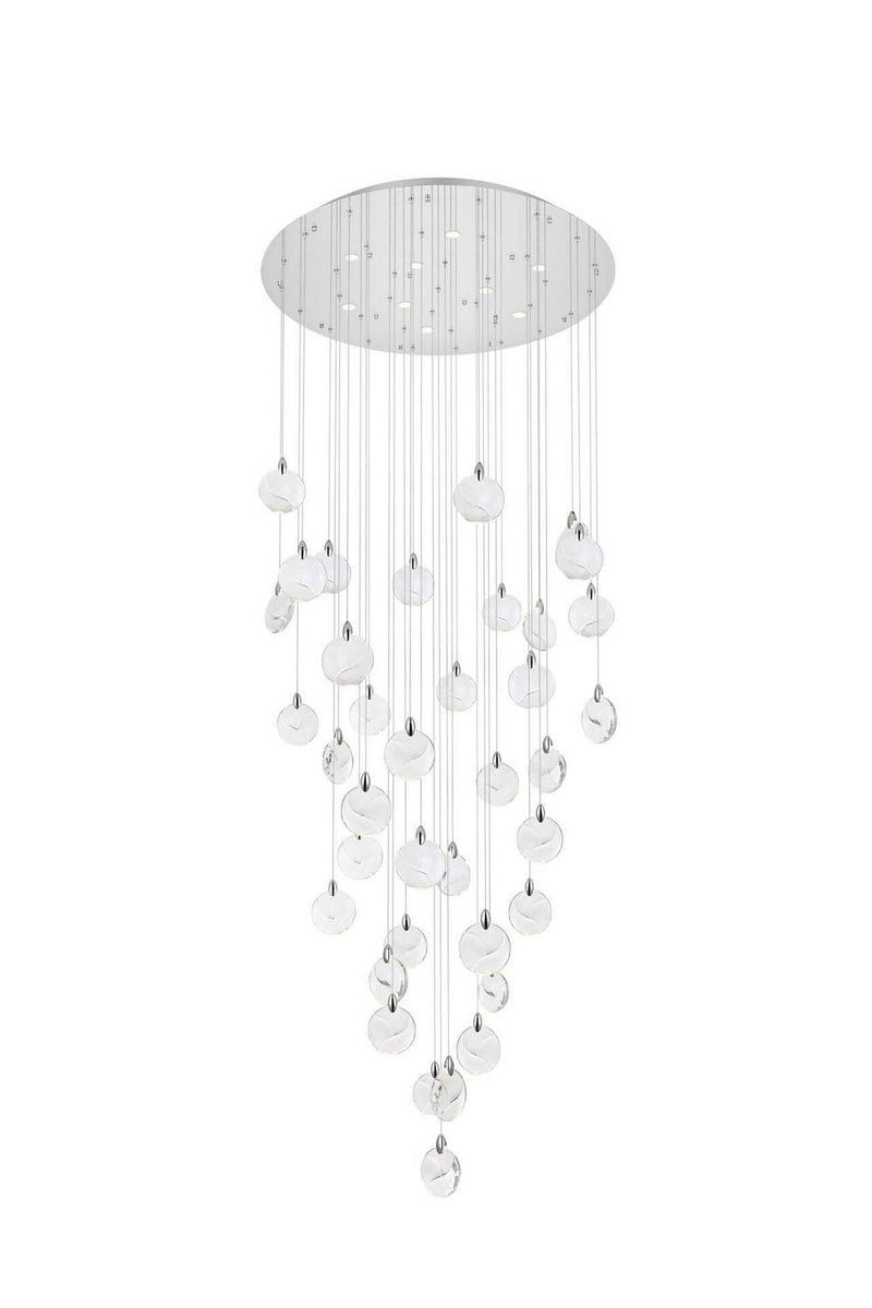 Elegant Lighting 1012G48C-01CR LED Chandelier, Chrome