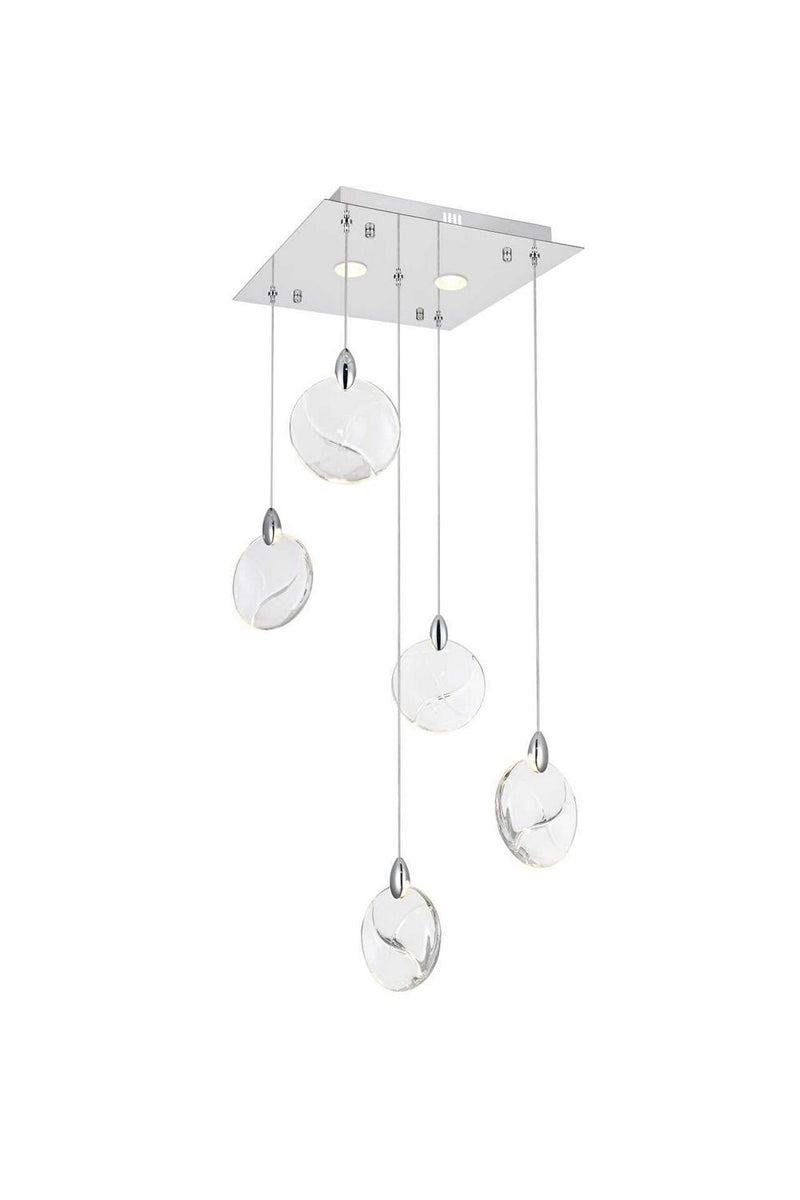 Elegant Lighting 1012S16C-01CR LED Pendant, Chrome