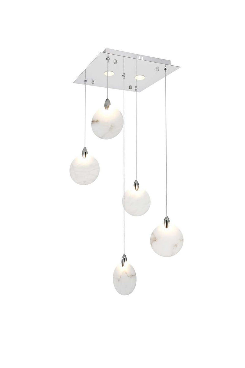 Elegant Lighting 1012S16C-11ST LED Pendant, Chrome