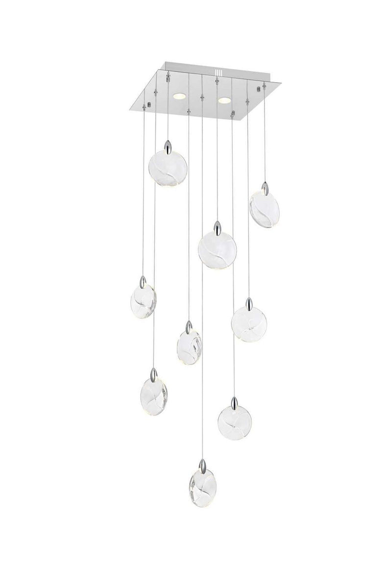 Elegant Lighting 1012S20C-01CR LED Pendant, Chrome