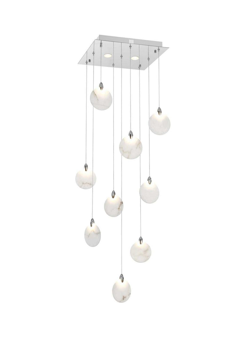 Elegant Lighting 1012S20C-11ST LED Pendant, Chrome