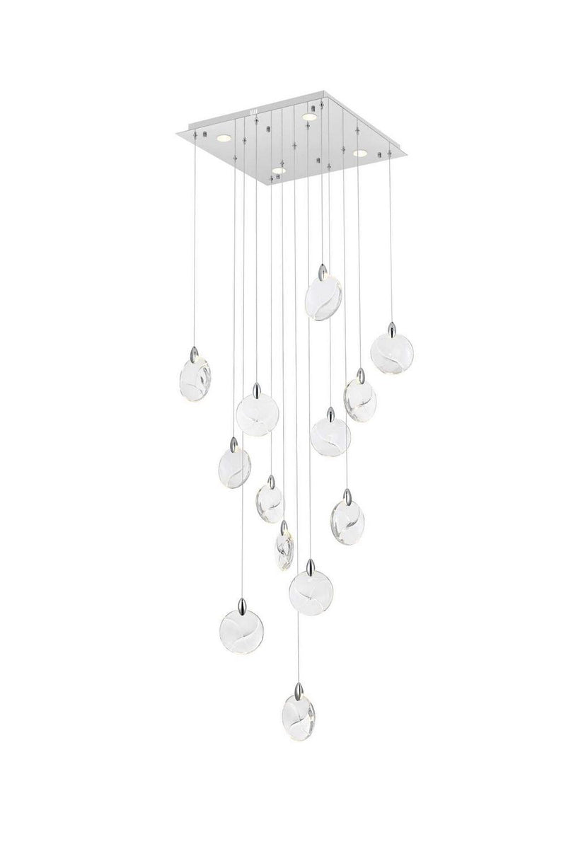 Elegant Lighting 1012S26C-01CR LED Pendant, Chrome