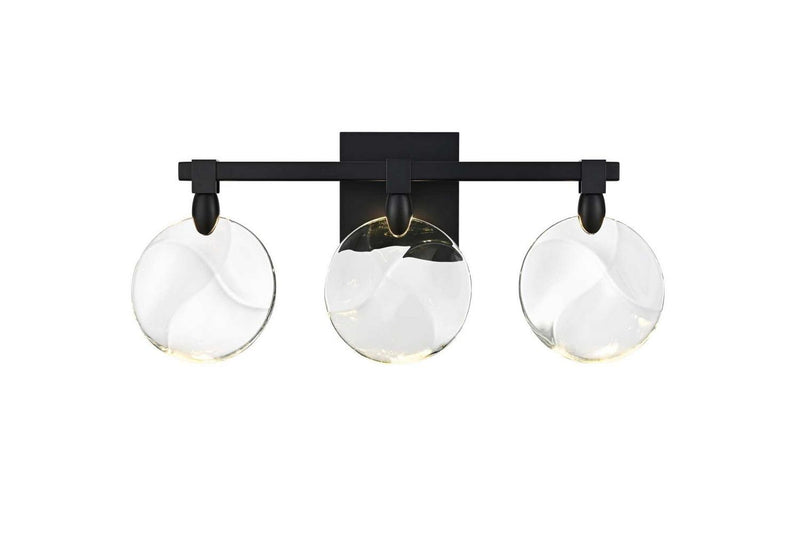 Elegant Lighting 1012W22BK-01CR LED Wall Sconce, Black