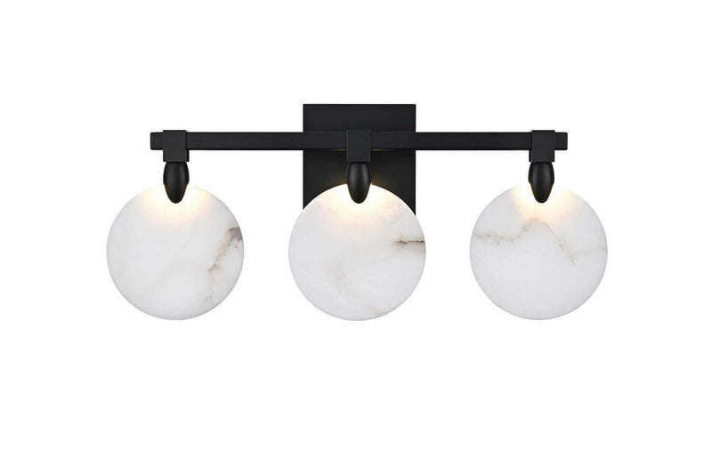 Elegant Lighting 1012W22BK-11ST LED Wall Sconce, Black