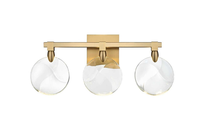 Elegant Lighting 1012W22SG-01CR LED Wall Sconce, Satin Gold