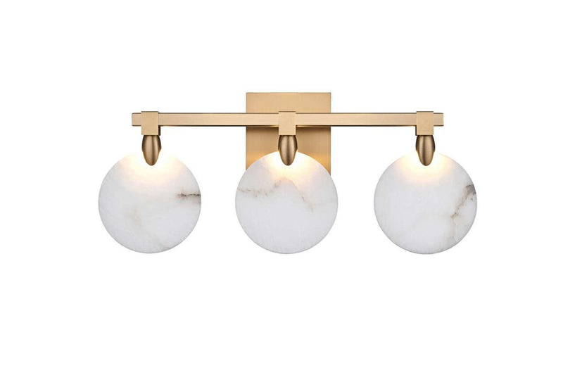 Elegant Lighting 1012W22SG-11ST LED Wall Sconce, Satin Gold