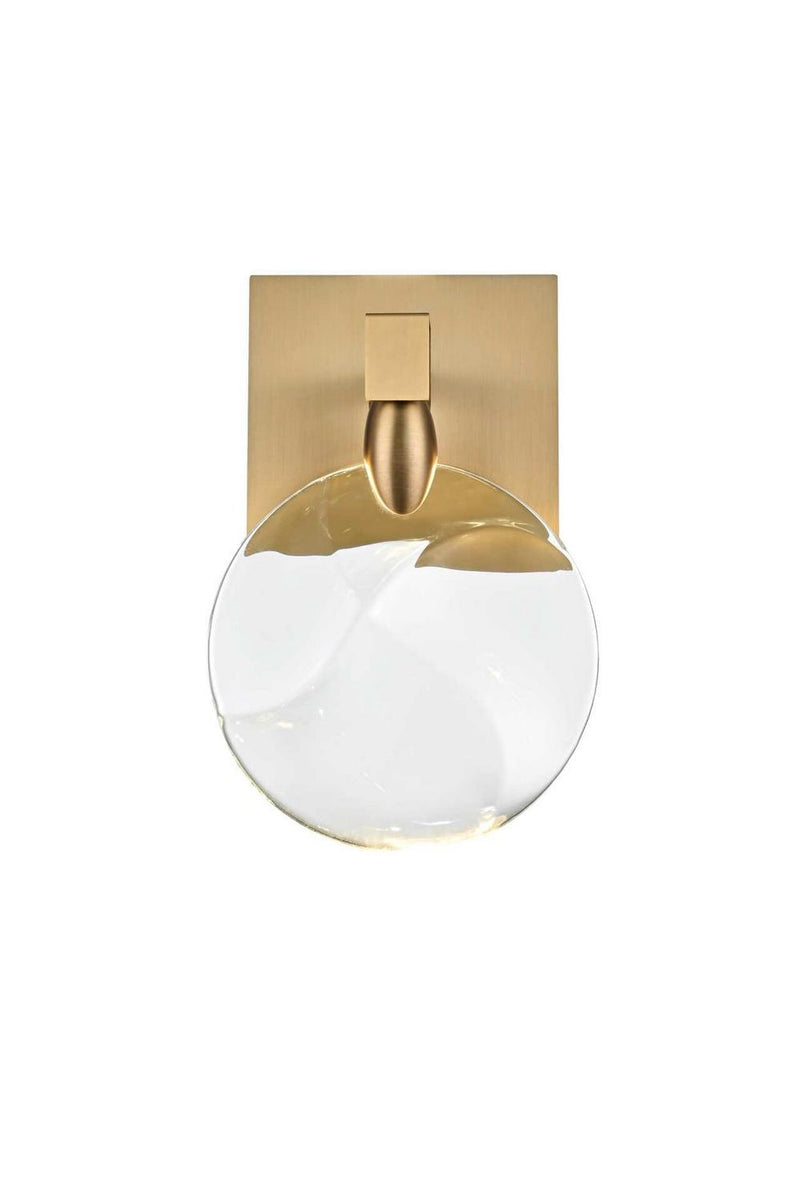Elegant Lighting 1012W6SG-01CR LED Wall Sconce, Satin Gold
