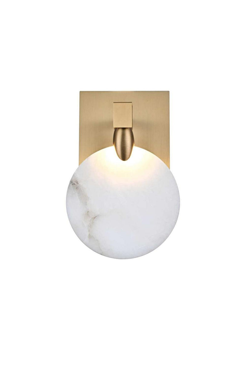 Elegant Lighting 1012W6SG-11ST LED Wall Sconce, Satin Gold