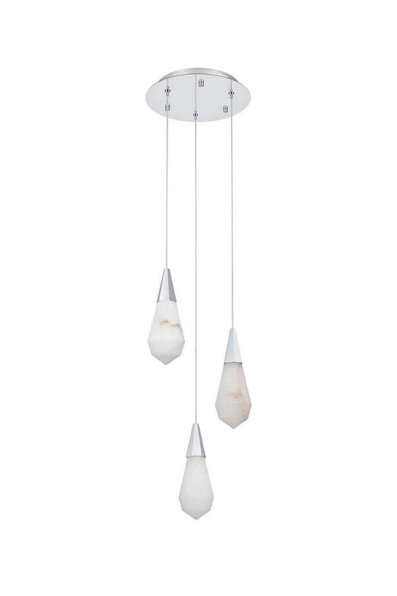 Elegant Lighting 1013D12C-22ST LED Pendant, Chrome