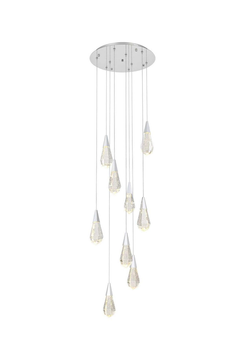 Elegant Lighting 1013D20C-02CR LED Pendant, Chrome