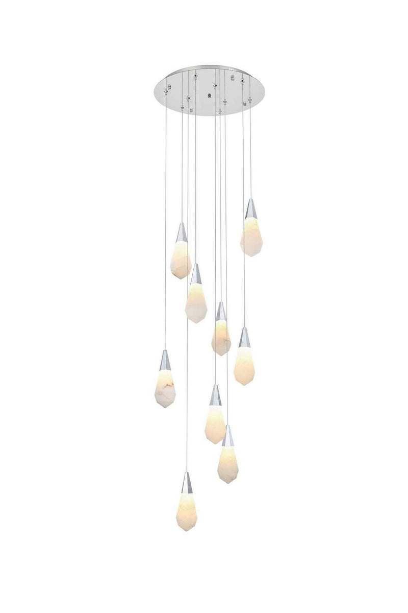 Elegant Lighting 1013D20C-22ST LED Pendant, Chrome