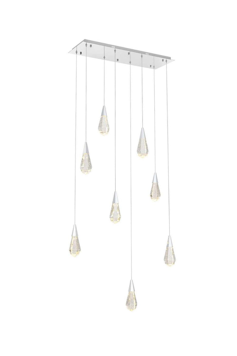 Elegant Lighting 1013D36C-02CR LED Pendant, Chrome