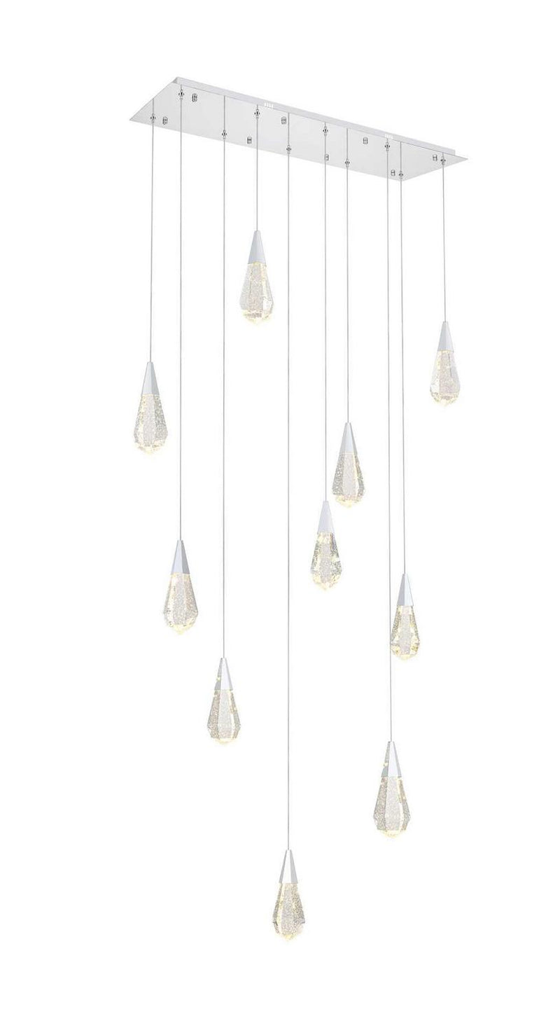 Elegant Lighting 1013D42C-02CR LED Pendant, Chrome