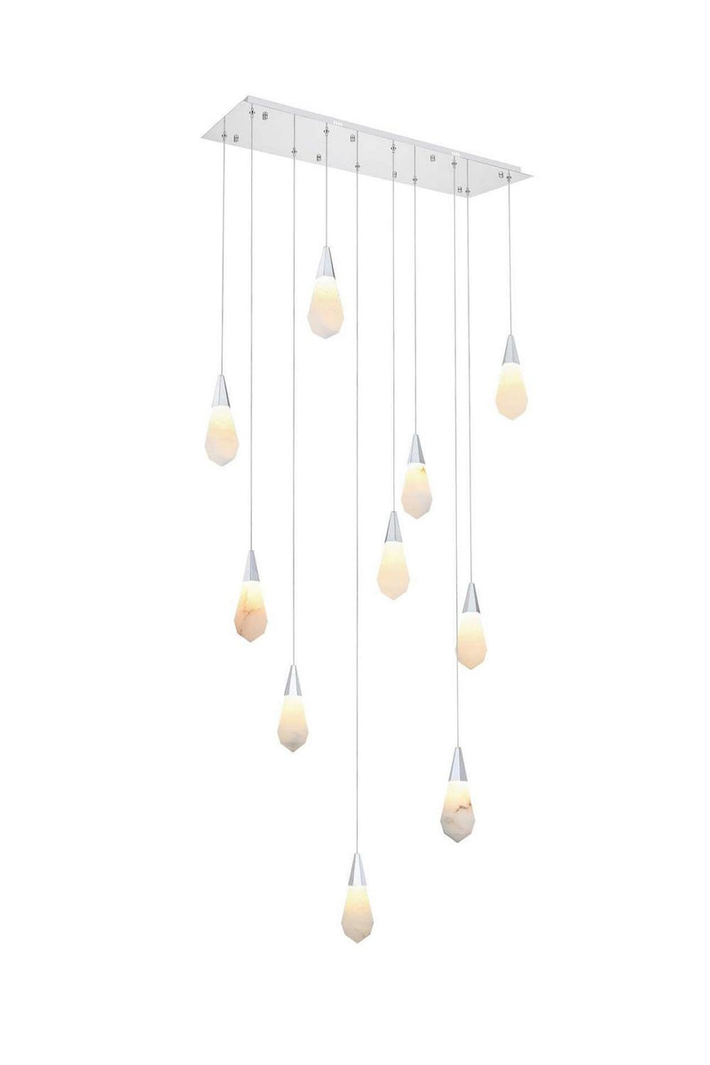 Elegant Lighting 1013D42C-22ST LED Pendant, Chrome